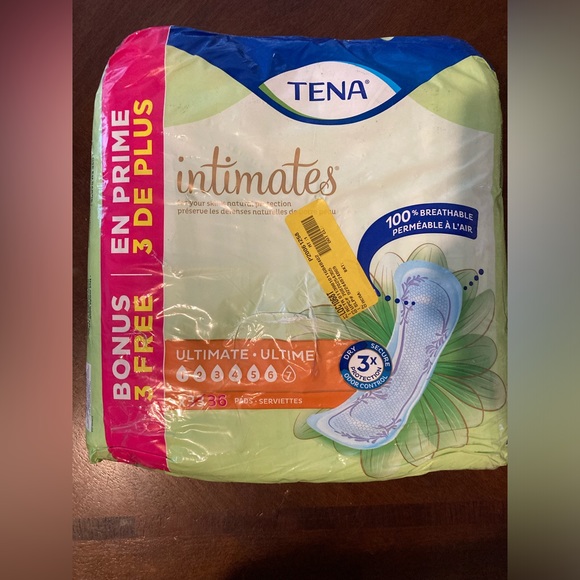 New Package Tena Intimates Ultimate 6 With 3X Protection Dry Secure Odor Control - Picture 4 of 8
